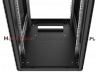 MIRSAN Szafa RACK 19 stojąca GTN 27U 600/600 drzwi blacha/szkło, czarna
